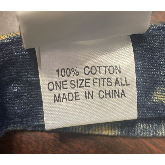 Hard Rock Cafe Orlando Vintage Visor Hat. Blue Stone Washed Denim - Picture 8 of 8